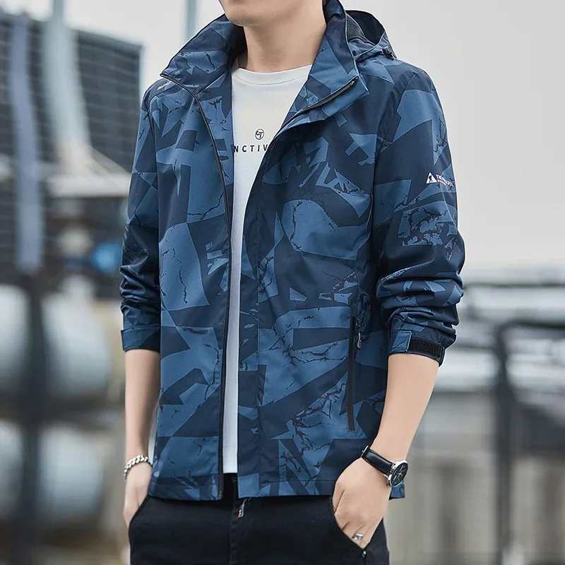 Windbreak Shell Jacket - เสื้อแจ็คเก็ตเดินป่าฤดูใบไม้ร่วงปี 2026 สำหรับผู้ชาย เสื้อแจ็คเก็ตกันลมแบบ Soft shell