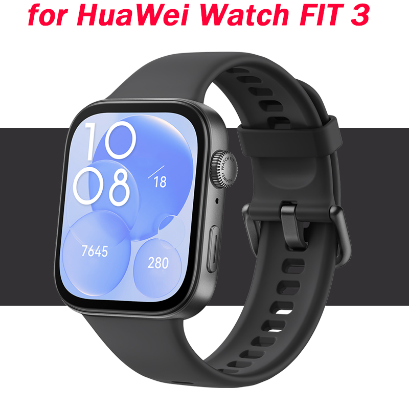 Street Fashion Websites - สายนาฬิกาสำหรับ HUAWEI WATCH Fit 3สายนาฬิกาทางการกีฬาสร้อยข้อมือซิลิโคน1:1สำหรับ Correa