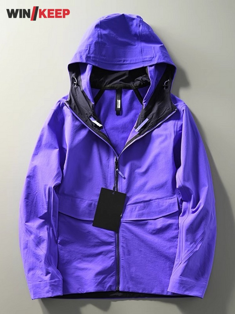 Windbreak Shell Jacket - ฤดูใบไม้ผลิ Leisure Mens กลางแจ้งอเนกประสงค์ Soft SHELL