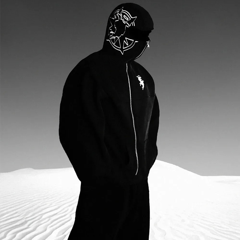 Street Fashion Websites - ผู้ชายและผู้หญิง Y2K Street Hip-Hop แฟชั่น Zip