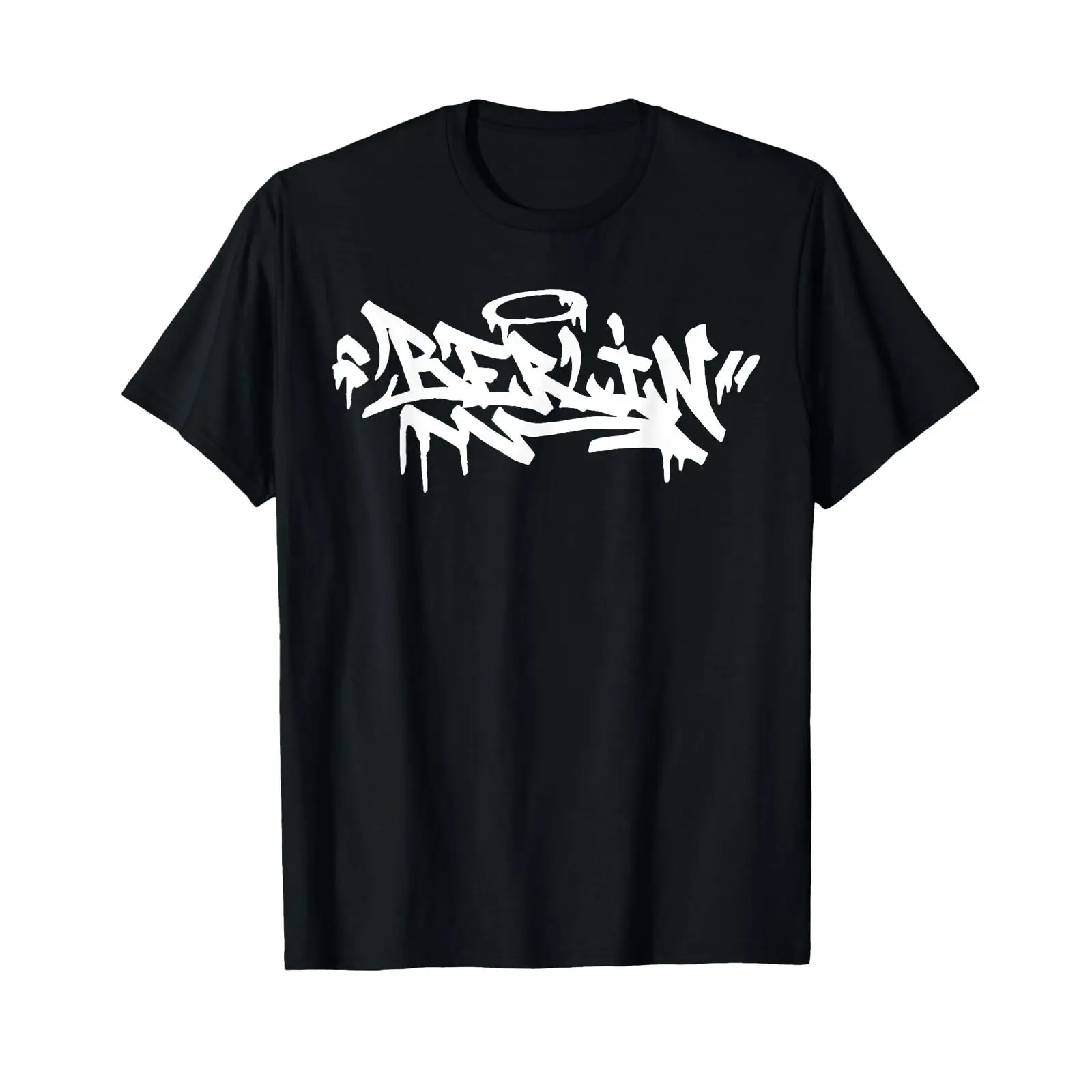 Street Fashion Berlin - เสื้อยืดลายกราฟฟิตี้สตรีทอาร์ตสไตล์เบอร์ลิน เยอรมนี ฮิปฮอป วินเทจ ล้างสี สตรีทแวร์