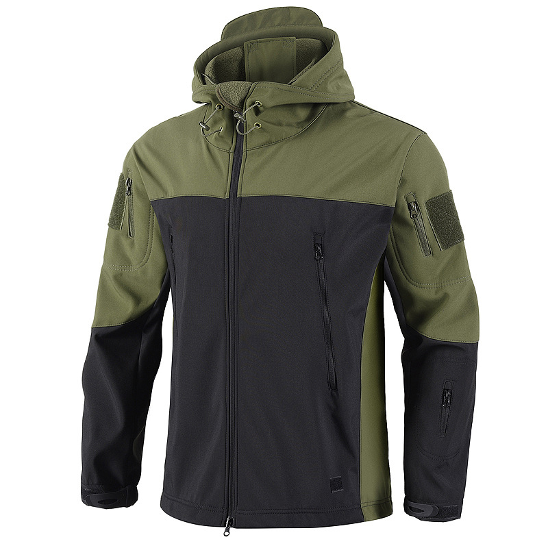 Windbreak Shell Jacket - ฤดูใบไม้ผลิฤดูใบไม้ร่วง Men's Soft Shell เสื้อแจ็คเก็ตยุทธวิธีผู้ชาย Mountain