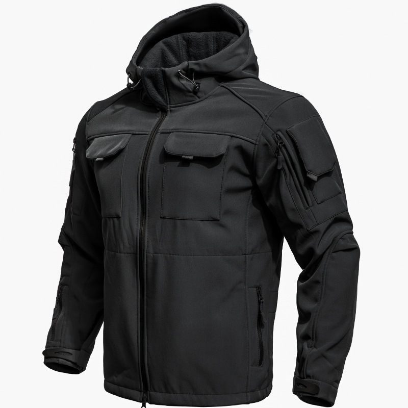 Windbreak Shell Jacket - เสื้อแจ็คเก็ตกันลมแบบซอฟต์เชลล์สำหรับผู้ชายรุ่นใหม่ปี 2026 เสื้อกันน้ำสำหรับการปีนเขาแบบยุทธวิธี พร้อมแผ่นบุหนาพิเศษสำหรับฤดูใบไม้ร่วงและฤดูหนาว