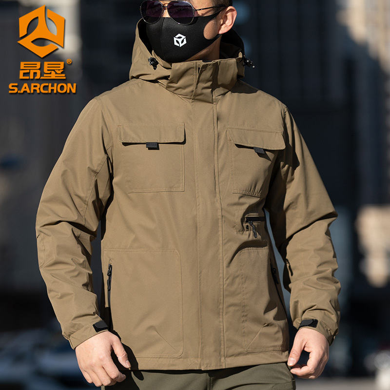 เสื้อแจ็คเก็ตทหารยุทธวิธี 3 in - Windbreak Shell Jacket บทวิจารณ์และราคา