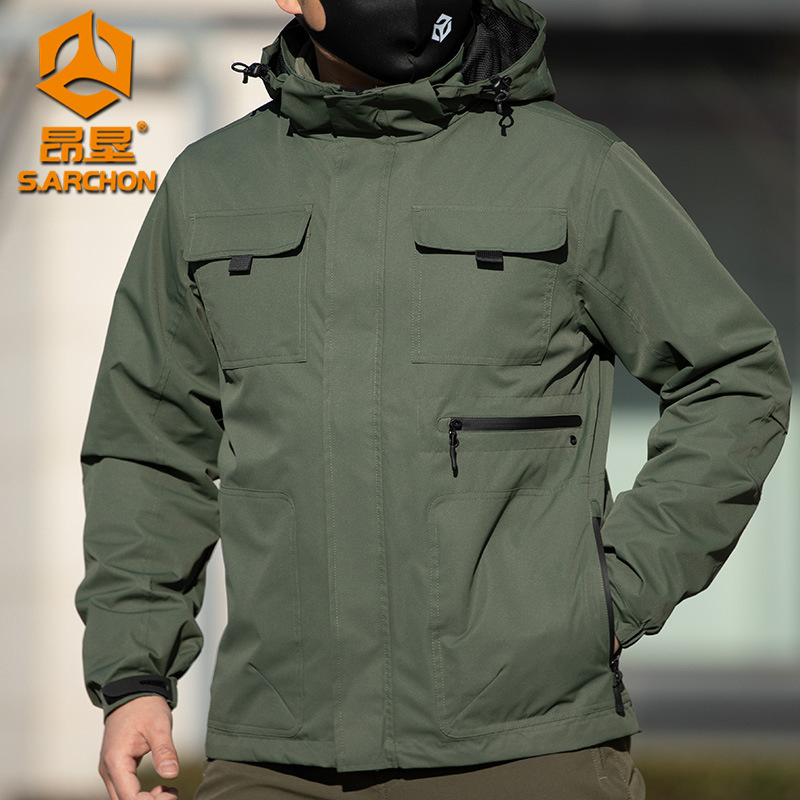 เสื้อแจ็คเก็ตทหารยุทธวิธี 3 in - Windbreak Shell Jacket บทวิจารณ์และราคา