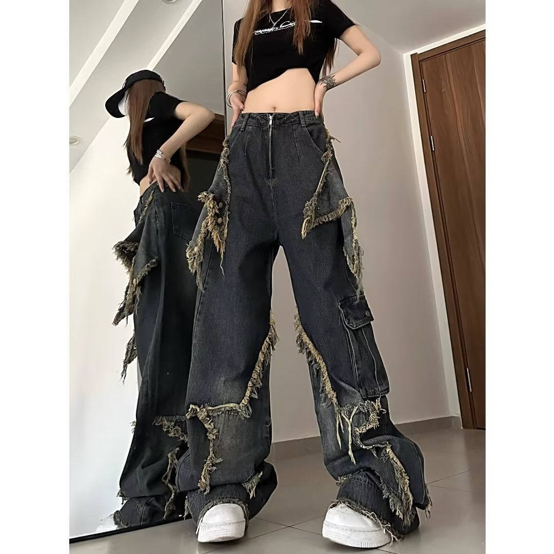 กางเกงยีนส์ทรงขากว้างสไตล์วินเ - Street Fashion Trend 2025 บทวิจารณ์และราคา