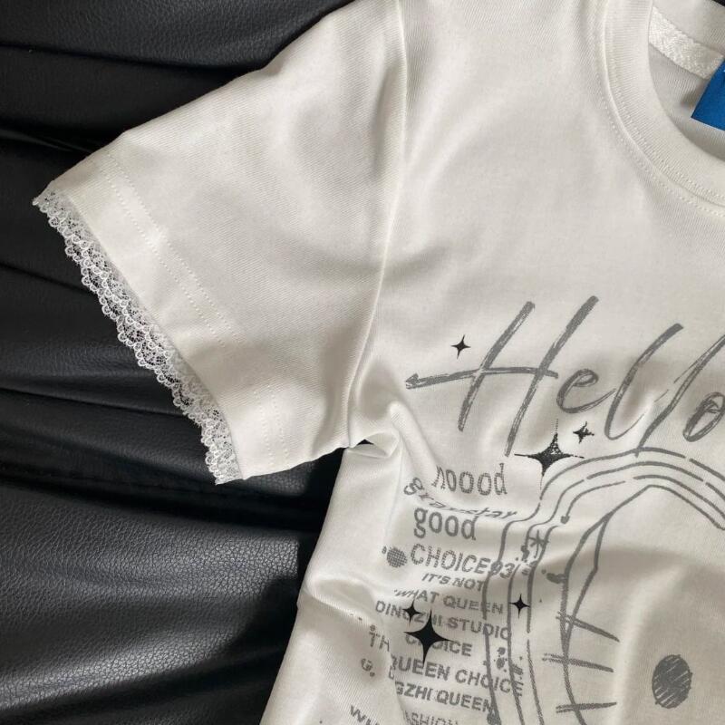 เสื้อยืดแขนสั้นลายเฮลโล คิตตี้ - Street Fashion Us บทวิจารณ์และราคา