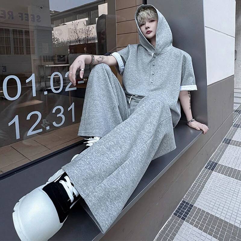 LUZHEN ชุดเซ็ตสองชิ้น เสื้อฮู้ - Street Fashion Hoodie บทวิจารณ์และราคา