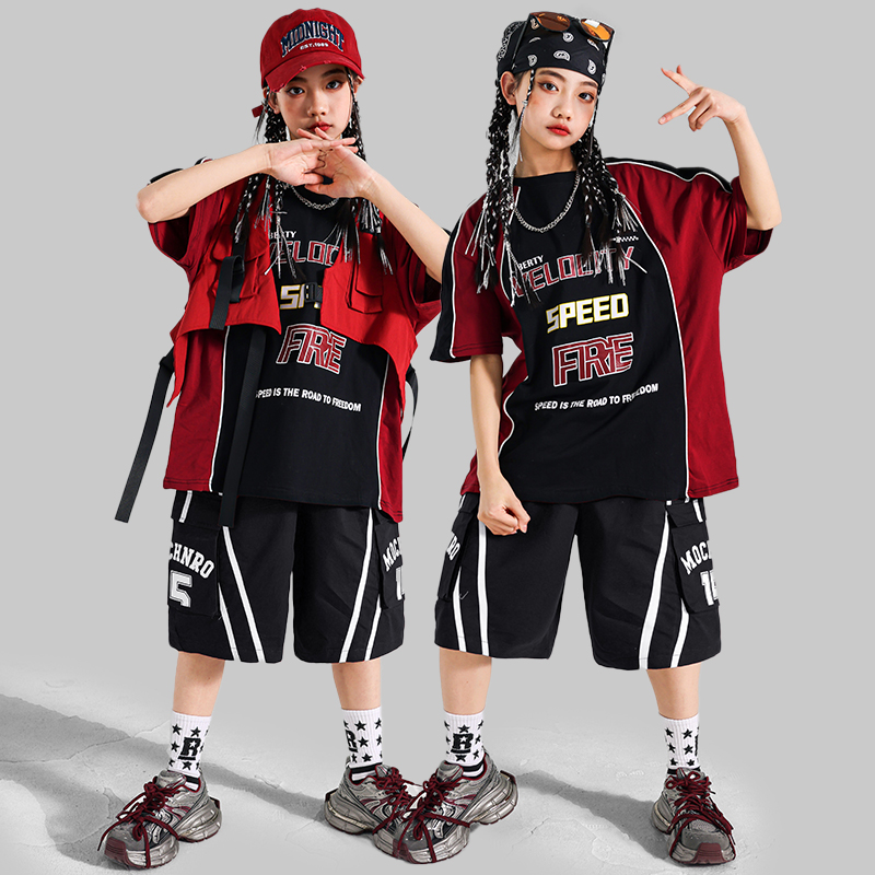 วัยรุ่นแฟชั่น Hiphop ชุดเต้นรํ - Girl Fashion Street บทวิจารณ์และราคา