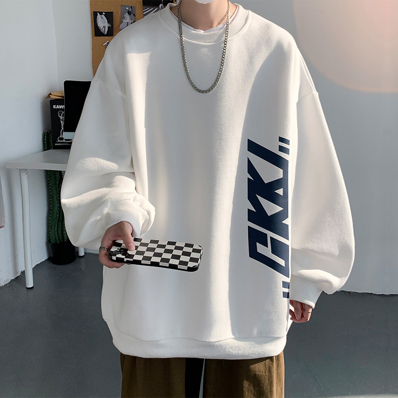 เสื้อฮู้ดแขนยาวคอกลมพิมพ์ลายด้ - Street Fashion Us บทวิจารณ์และราคา