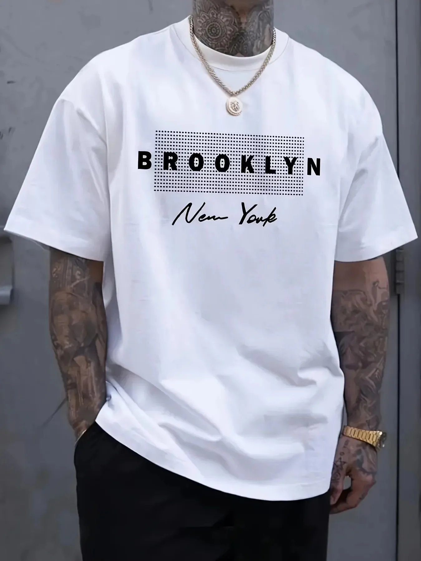 เสื้อยืดพิมพ์ลายตัวอักษรนิวยอร - Street Fashion Of New York บทวิจารณ์และราคา