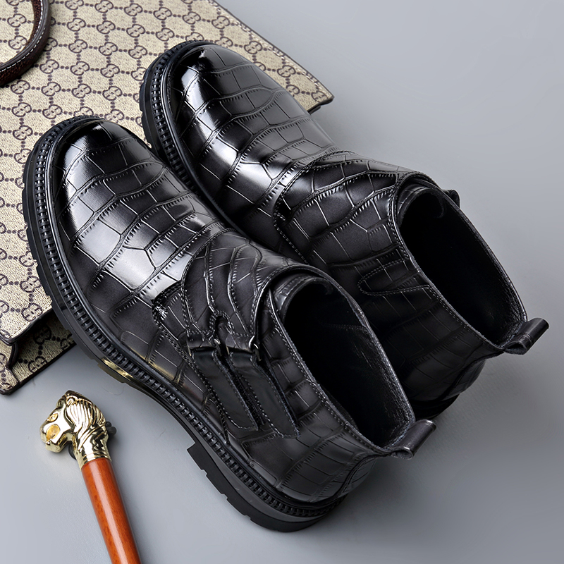 รองเท้าหนังผู้ชายแฟชั่นรองเท้า - Street Fashion Style Male บทวิจารณ์และราคา