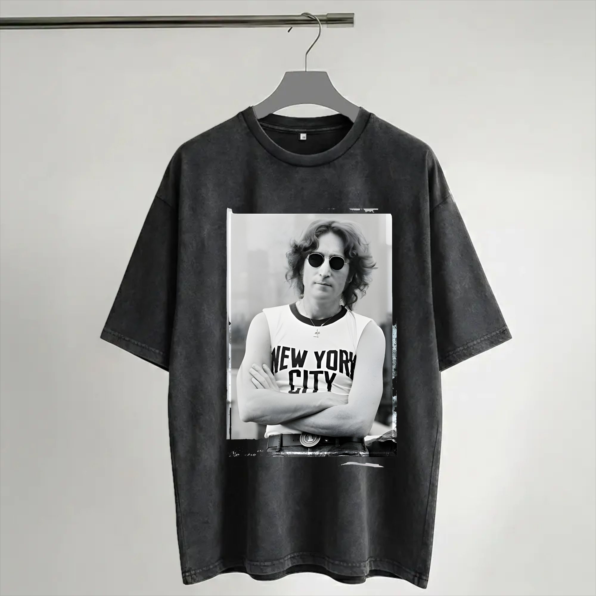 เสื้อยืดฮาราจูกุลายจอห์น เลนนอ - Street Fashion Of New York บทวิจารณ์และราคา