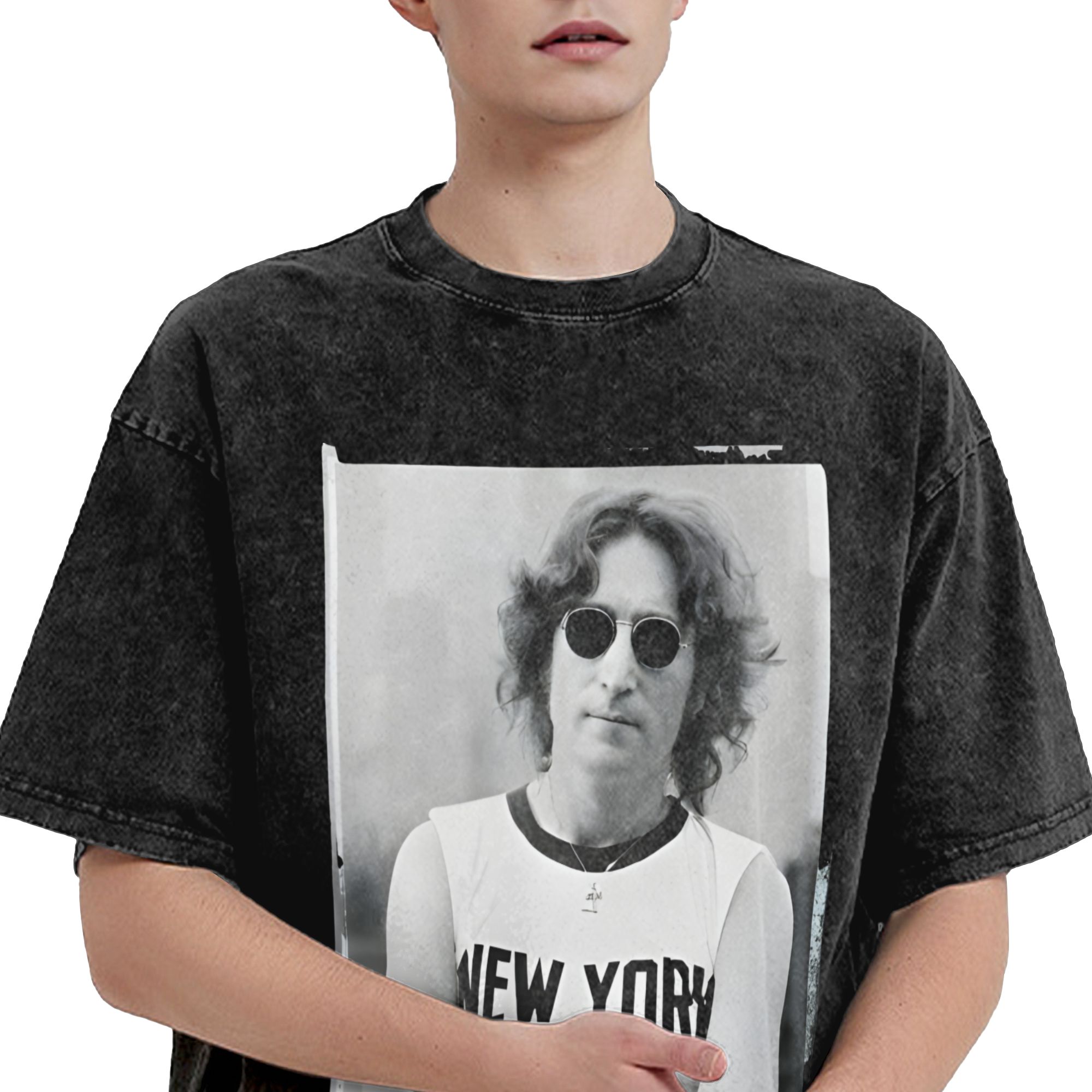เสื้อยืดฮาราจูกุลายจอห์น เลนนอ - Street Fashion Of New York บทวิจารณ์และราคา