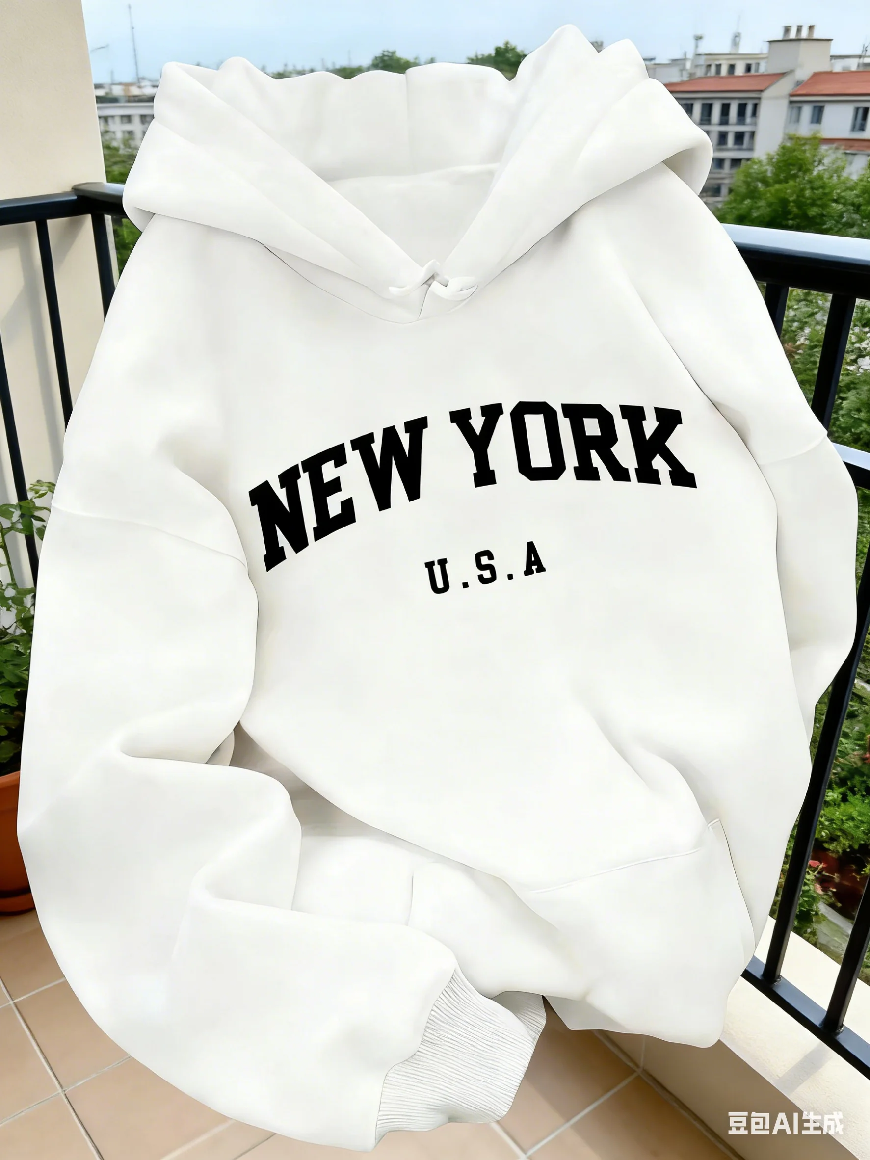 เสื้อฮู้ดผู้หญิง สไตล์ลำลอง ตั - Street Fashion Of New York บทวิจารณ์และราคา