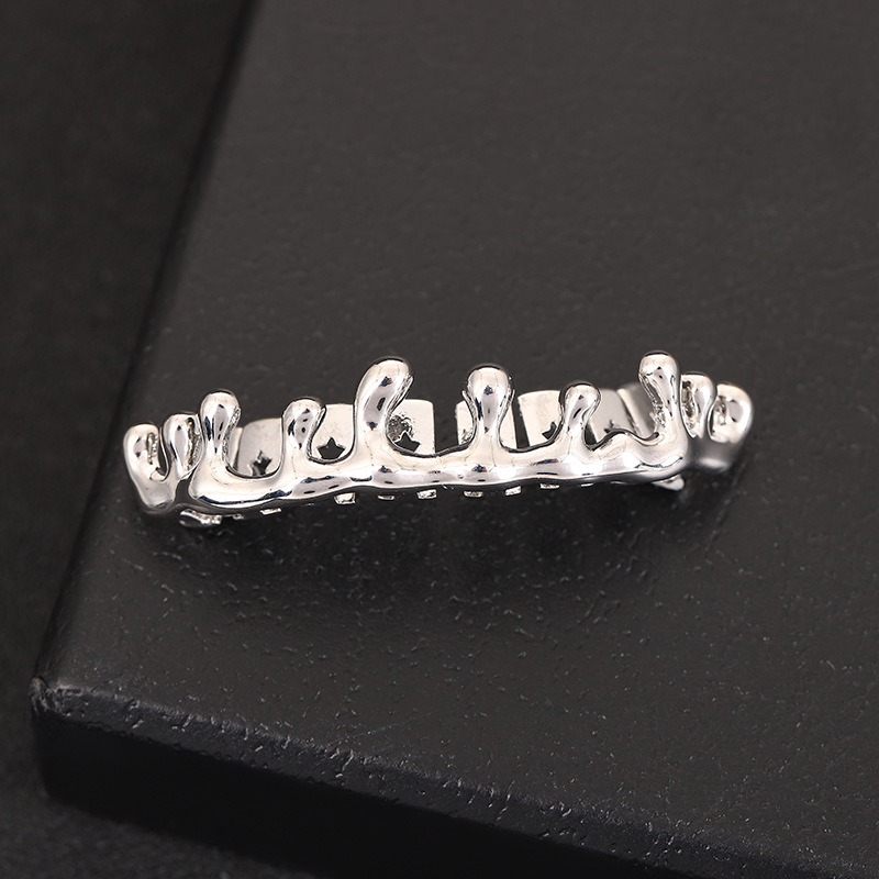ฟันปลอมฮิปฮอปประดับเพชรซิร์คอน - Street Fashion Jewelry บทวิจารณ์และราคา
