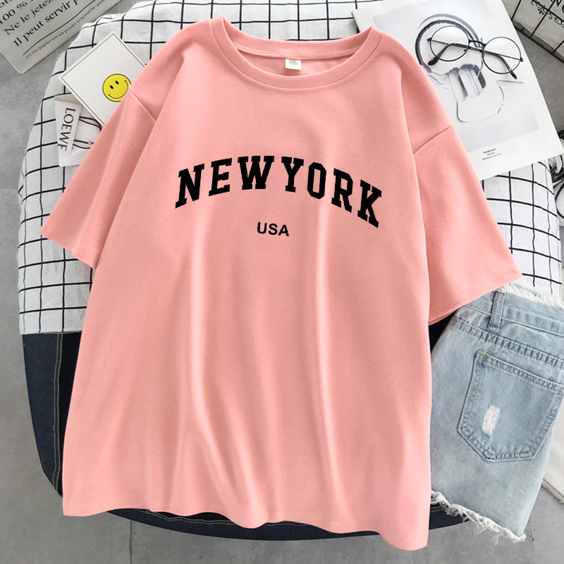 เสื้อยืดลายกราฟิกสำหรับผู้หญิง - Street Fashion Of New York บทวิจารณ์และราคา