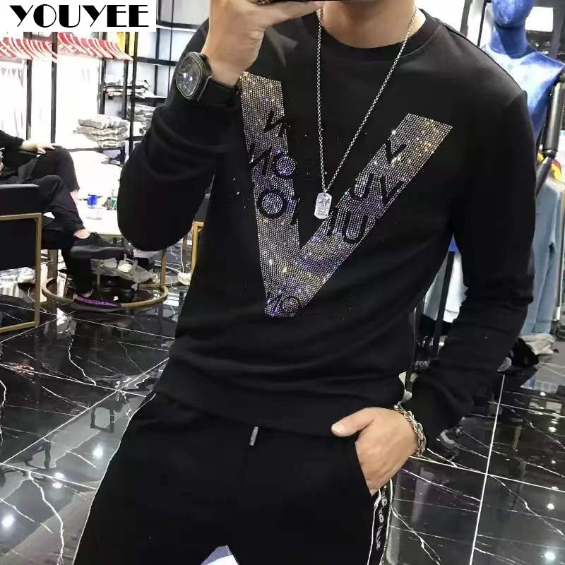 ผู้ชายHoodiesคุณภาพV-รูปรูปแบบ - Street Fashion Style Male บทวิจารณ์และราคา