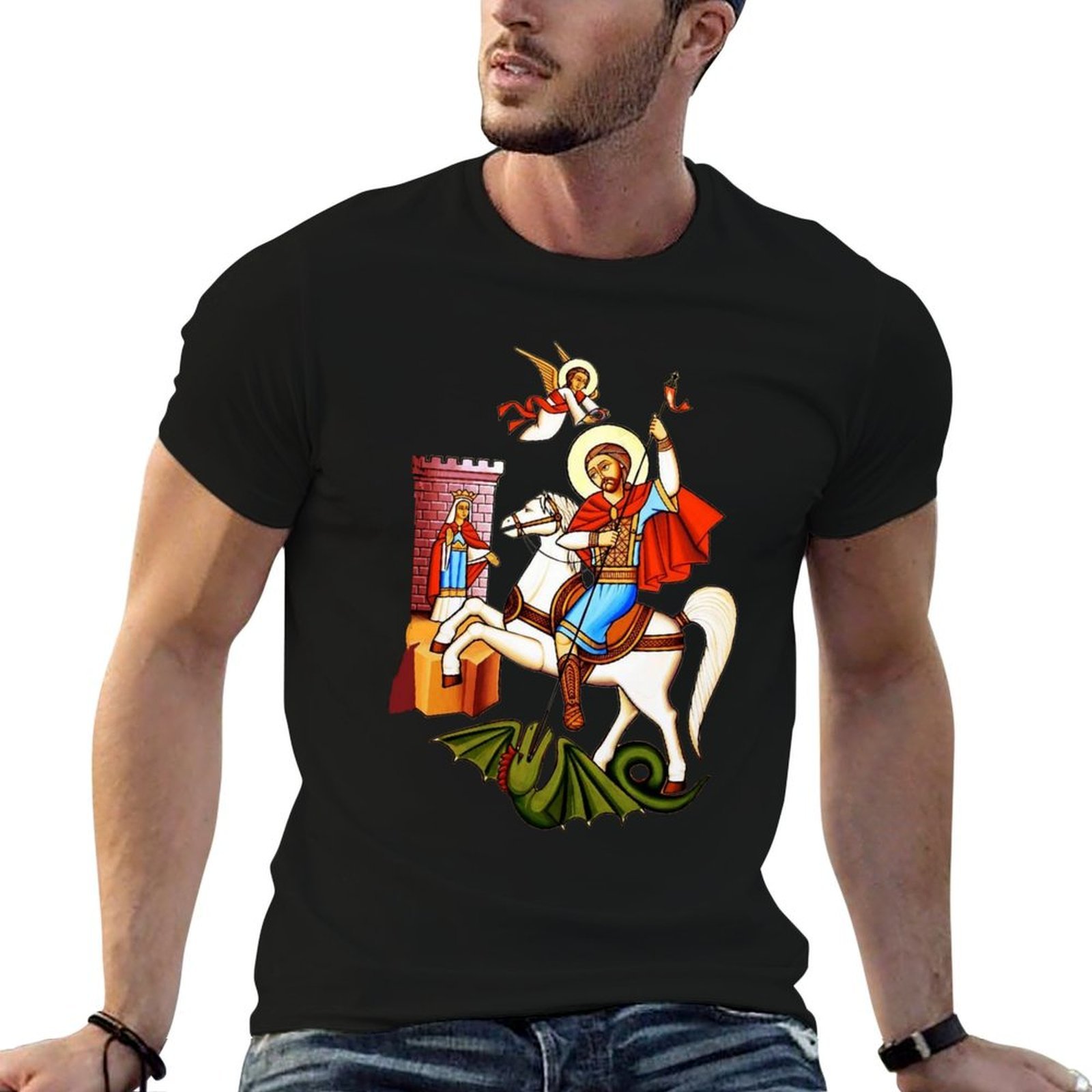 ศิลปะคอปติก นักบุญจอร์จผู้เป็น - Street Fashion Egypt บทวิจารณ์และราคา
