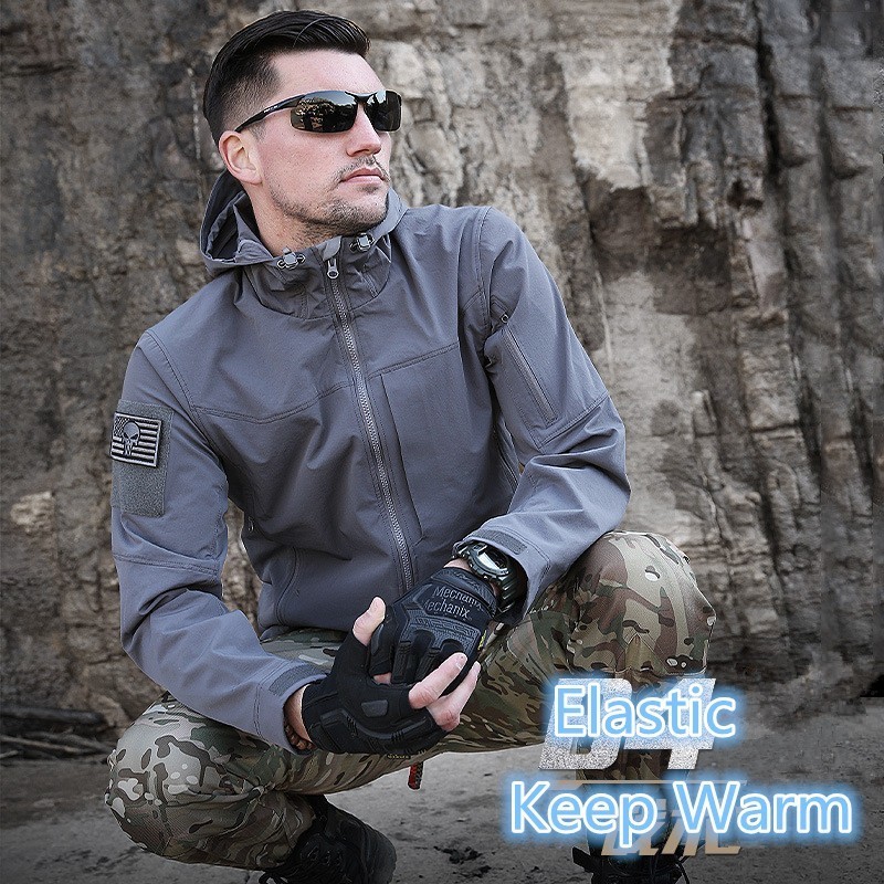 เสื้อโค้ทมีฮู้ดเนื้อนิ่มกันน้ำ - Windbreak Shell Jacket บทวิจารณ์และราคา