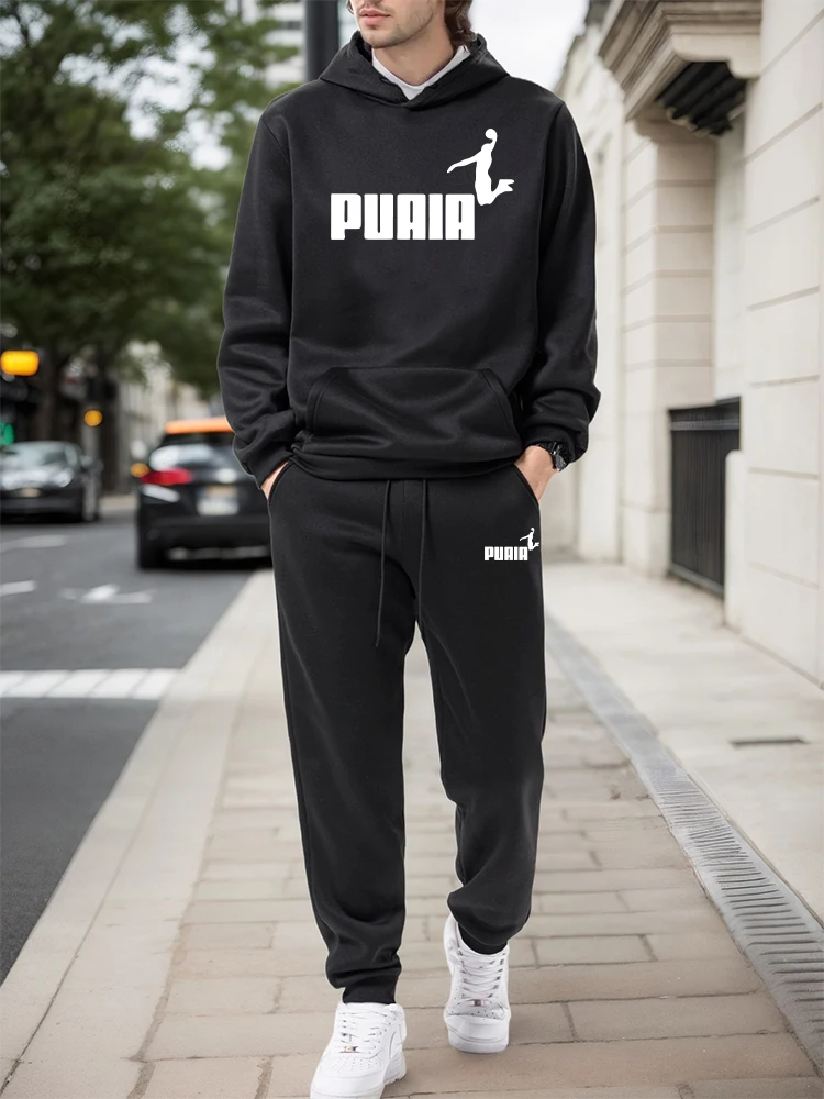 ชุดเซ็ตผู้ชาย/เสื้อฮู้ด/กางเกง - Street Fashion Hoodie บทวิจารณ์และราคา