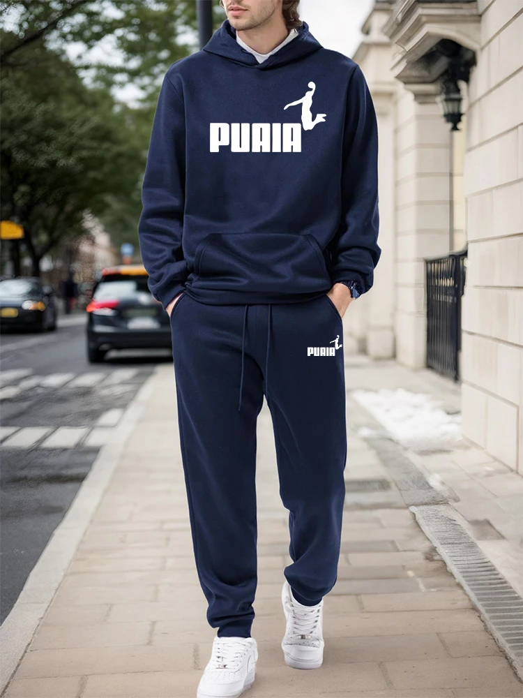 ชุดเซ็ตผู้ชาย/เสื้อฮู้ด/กางเกง - Street Fashion Hoodie บทวิจารณ์และราคา