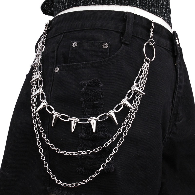 โซ่คาดเอวสไตล์ฮิปฮอป พังก์ร็อก - Street Fashion Jewelry บทวิจารณ์และราคา