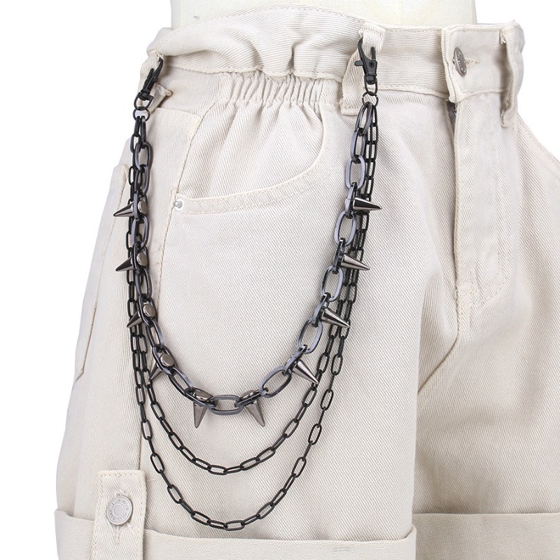 โซ่คาดเอวสไตล์ฮิปฮอป พังก์ร็อก - Street Fashion Jewelry บทวิจารณ์และราคา