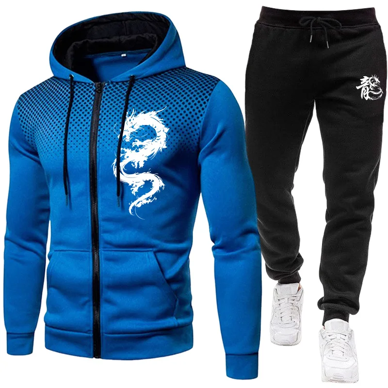 ชุดเซ็ตแฟชั่นลายพิมพ์มังกรปารี - Street Fashion Hoodie บทวิจารณ์และราคา