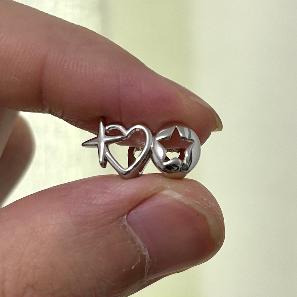 RACHELZ Y2K Vintage Double Hol - Street Fashion Jewelry บทวิจารณ์และราคา