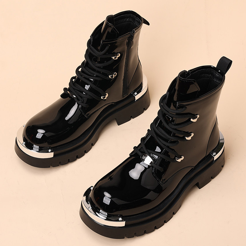 รองเท้าบูทมอเตอร์ไซค์ทรงสูงสไต - Street Fashion Style Male บทวิจารณ์และราคา