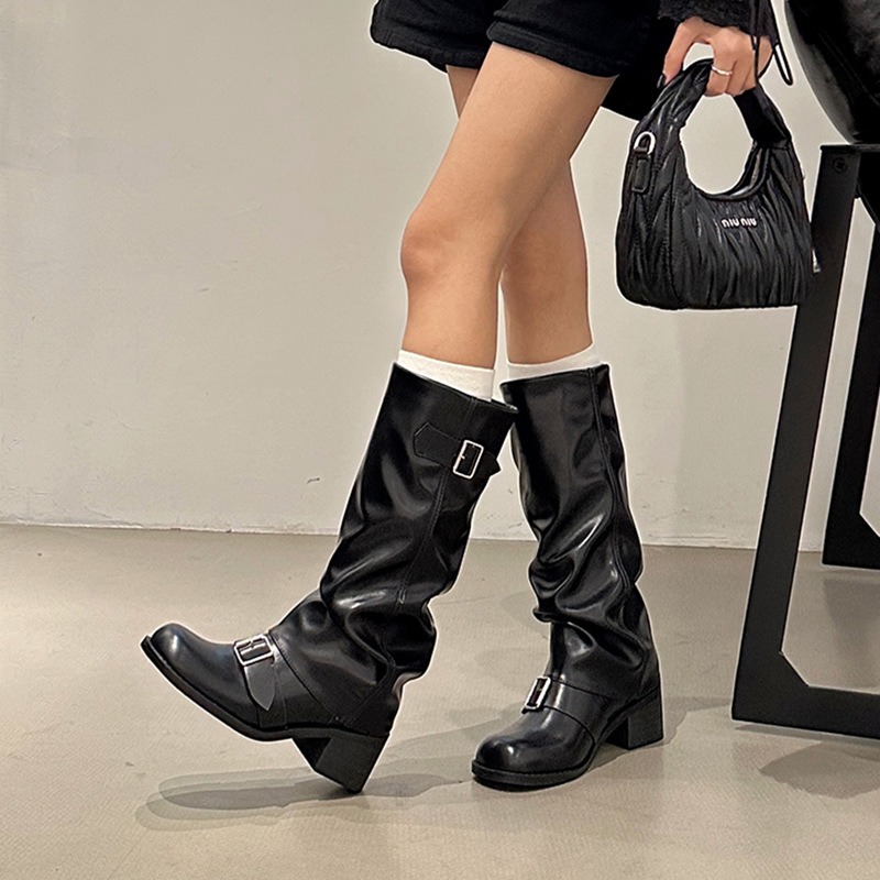รองเท้าบูทผู้หญิงทรงสูงถึงเข่า - Street Fashion Trend 2025 บทวิจารณ์และราคา