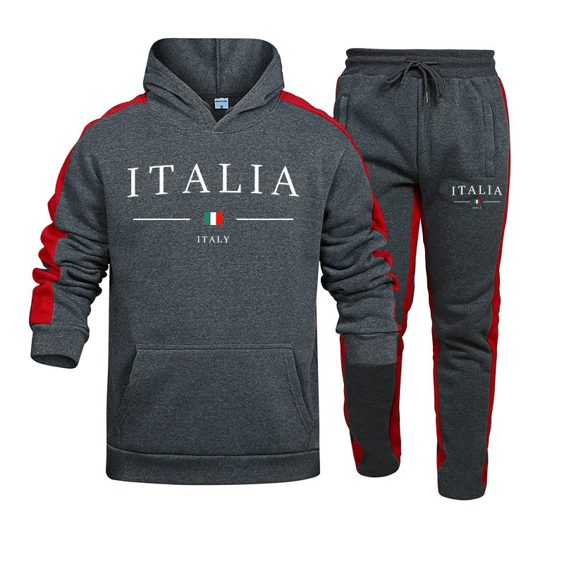 ชุดวอร์มผู้ชาย 2 ชิ้น ชุดแฟชั่ - Street Fashion Hoodie บทวิจารณ์และราคา