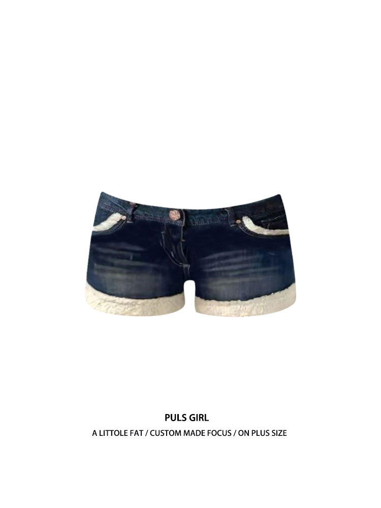 กางเกงยีนส์ขาสั้นเอวต่ำทรงบูทค - Girl Fashion Street บทวิจารณ์และราคา