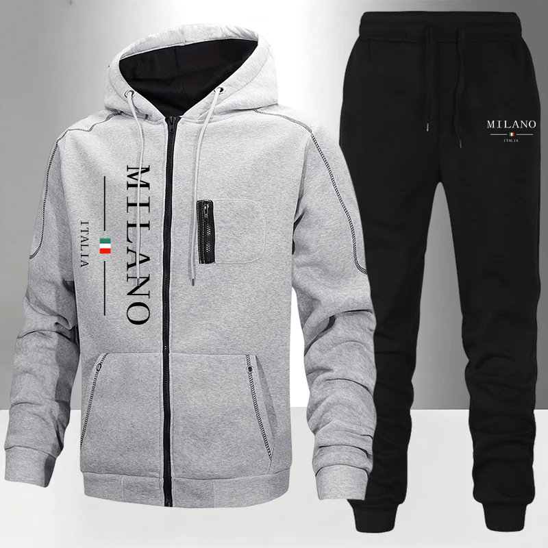 ชุดแฟชั่นผู้ชายสไตล์อิตาลี/เสื - Street Fashion Hoodie บทวิจารณ์และราคา