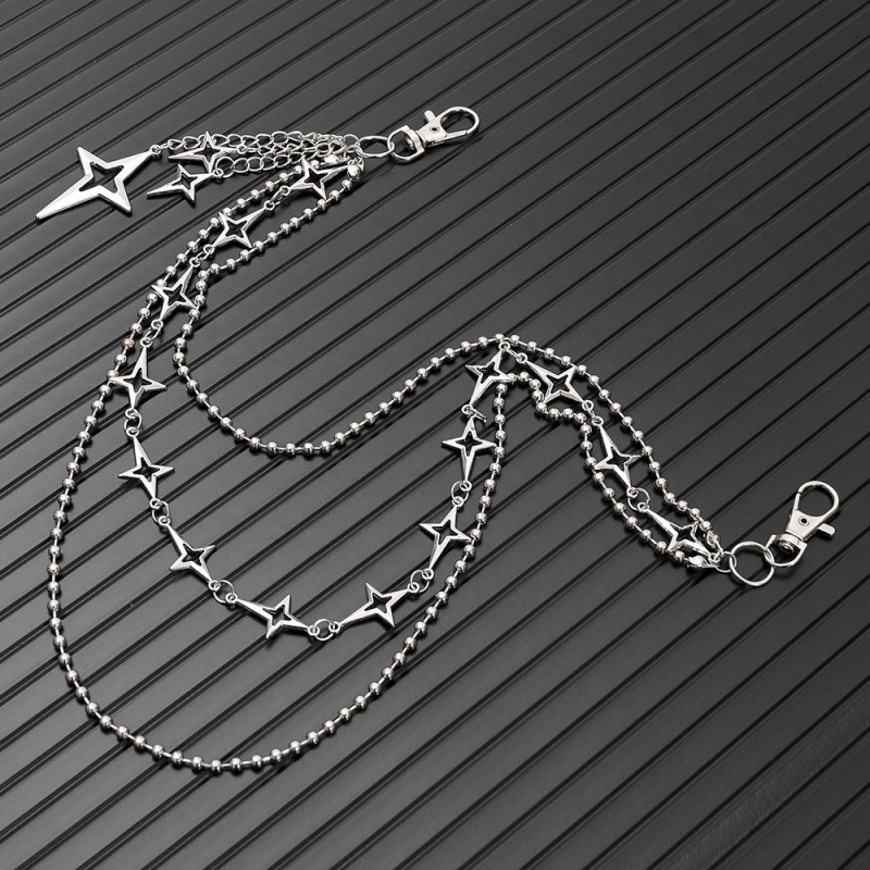 สร้อยคาดเอวแบบหลายชั้นลายดาวสไ - Street Fashion Jewelry บทวิจารณ์และราคา