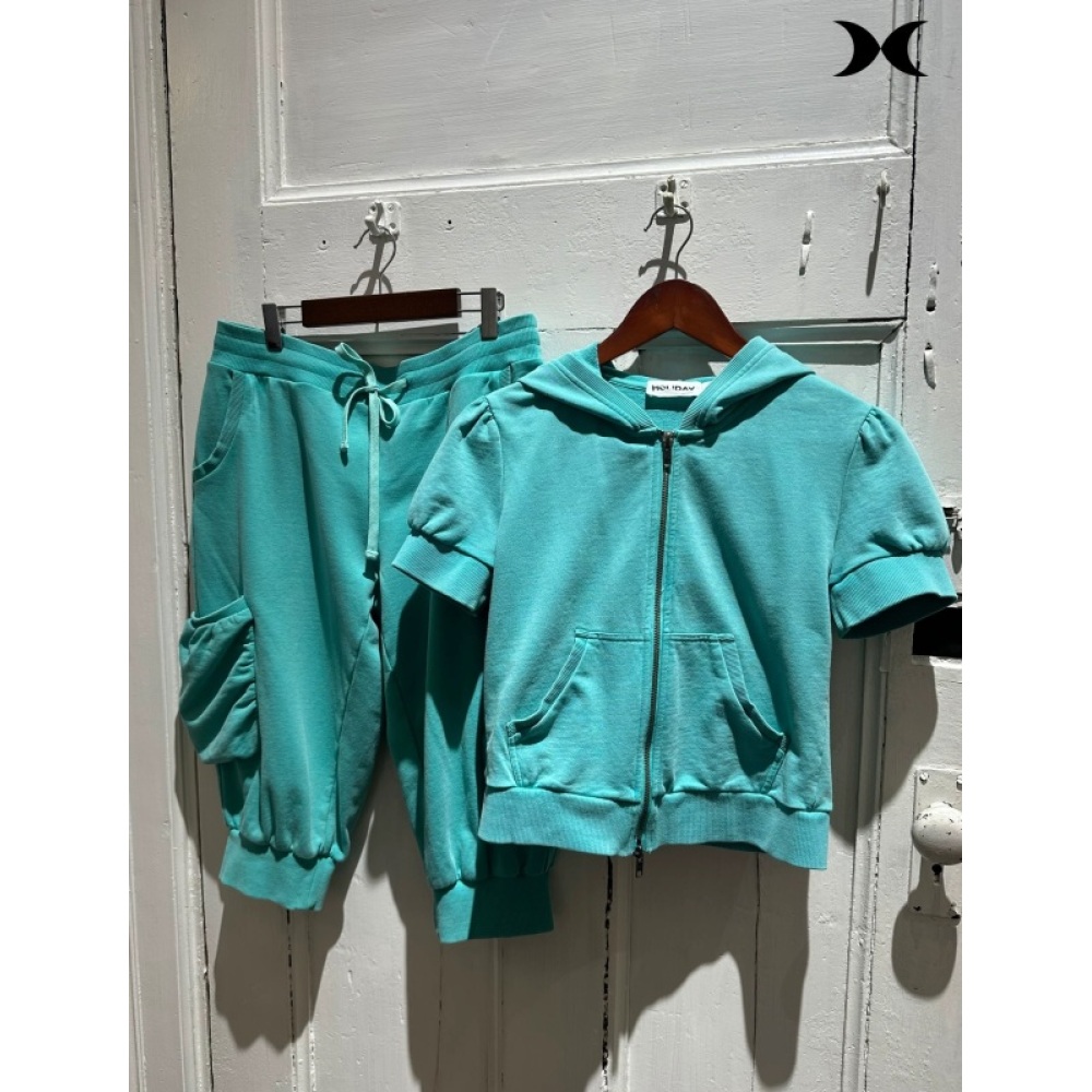 เสื้อฮู้ดซิปแขนสั้นสไตล์สาวสปอ - Street Fashion Us บทวิจารณ์และราคา