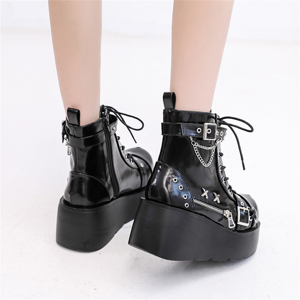 ใหม่เอี่ยมสุภาพสตรี Goth ข้อเท - Girl Fashion Street บทวิจารณ์และราคา