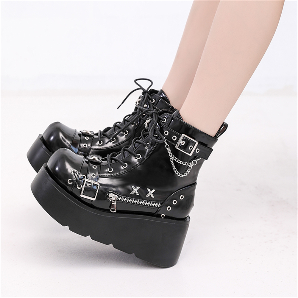 ใหม่เอี่ยมสุภาพสตรี Goth ข้อเท - Girl Fashion Street บทวิจารณ์และราคา